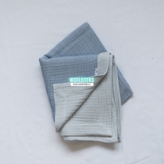 Плед муслиновый (голубой) №З-12210