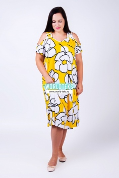 Платье женское (желтый) №КВ-208ПЭ2580