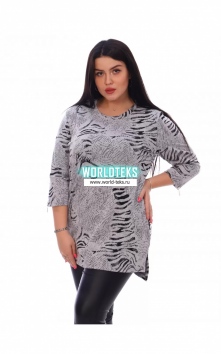 Туника женская "Наргиз" (серый) №ЛТ-0856С