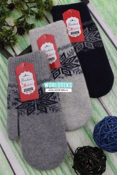 Варежки женские "Мария" (двойные, начёс) №RP852