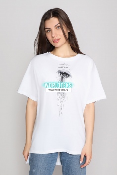 Футболка "Медуза" (белый) №М-Ф-01219-1