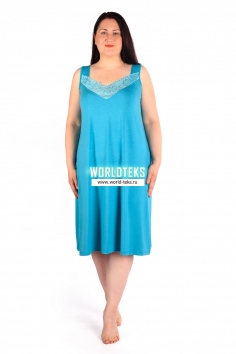 Ночная сорочка "Колет" (бирюза) №ДТР-ВИ-99-1