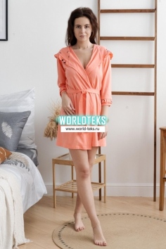 Халат "Паппи" (персиковый) №МДР-Х-121-1