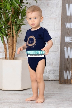 Боди интерлок "Ричи" (тёмно-синий) №ИВБ-10222-1