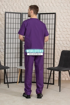 Костюм медицинский хирург ткань Тиси (фиолет) №ИМ-М-150-5