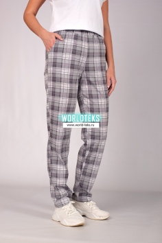 Брюки женские "Мона" (серая клетка) №ДТР-КБ-13
