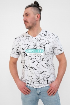 Футболка мужская (белый) №КВ-Р103ХЛ6052