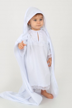 Крестильный набор арт. ПЛ-УГ-КР - белый