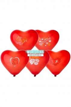 Шар латексный "Сердце 10" (красное) №ВЗ-1105-0120