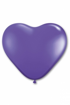 Шар латексный "Сердце" (фиолетовый) №ВЗ-1105-0255