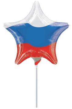 Шар фольгированный "Триколор Звезда" №ВЗ-1201-0293