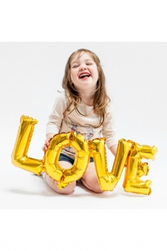 Шар фольгированный "LOVE золото" №ВЗ-1207-2746