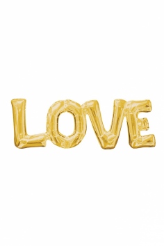 Шар фольгированный "LOVE золото" №ВЗ-1207-2746