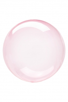 Шар фольгированный "BUBBLE Кристалл" (розовый) №ВЗ-1204-0930