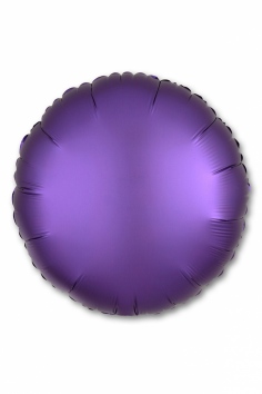 Шар фольгированный "КРУГ Сатин" (фиолетовый) №ВЗ-1204-0732