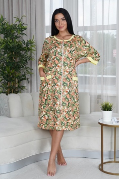 Халат женский "Марина" (коралл) №ЛТ-1378-4