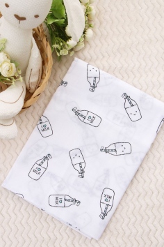 Пеленка из муслина 90х130 арт. ПЛ-М-молоко №Н-90130-