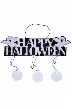 Баннер "Happy Halloween Привидения фетр" №ВЗ1505-2062