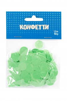 Конфетти "Круги тишью Зеленые" №ВЗ1501-5422