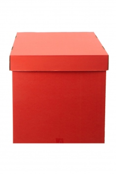 Коробка д/надутых шар 60х60х60см красная №ВЗ1302-1297