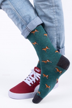 Носки мужские (зелёный) №КВ-С1335-2