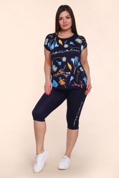 Костюм "Bluebells-2" (туника+леги, синий) №690-2