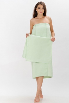 Набор банный женский "Килт и полотенце" (зеленый) №УФР-К-2312