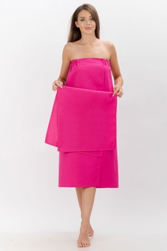 Набор банный женский "Килт и полотенце" (розовый) №УФР-К-2312-1