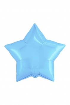 Шар фольгированный ЗВЕЗДА 18" Пастель Cool Blue №ВЗ1204-0869