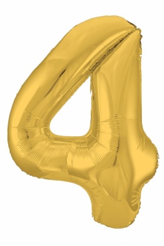 Шар фольгированный 4 40" Металлик Gold №ВЗ1207-3815