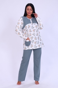 Пижама женская со светлыми рукавами №И-М42-7