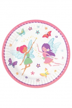 Тарелка бумажная "Феи" 17 см №ВЗ1502-6045