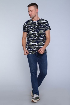 Футболка - камуфляж с зеленым №Н-36622