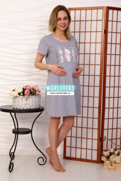 Сорочка для беременных и кормящих "Бэмби" №КА-98 (3П/503)