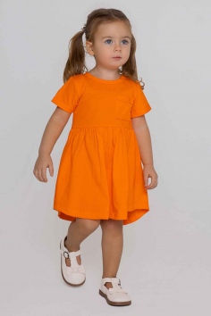 Платье кулир "Ваниль" (оранжевый) №ИВБ-10003-3
