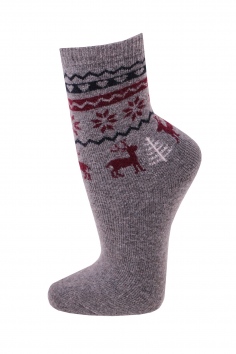 Подарочный набор женских носков "Амина" (ангора, махра) №189-3 (14/322)