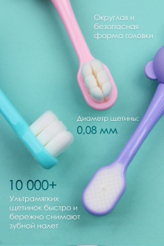 Зубная щётка детская №GLM22120 Мишка