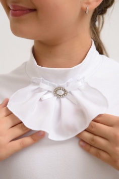 Блузка Сентябрина длинный рукав детская - белый