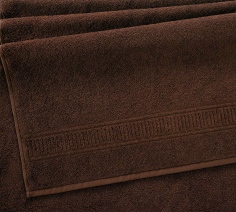 Полотенце махровое Орнамент коричневый