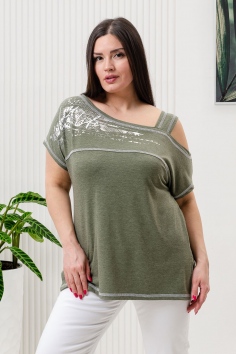 Туника - хаки меланж №Н-9042
