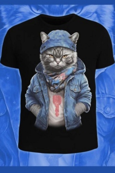 Футболка мужская светящаяся №СФ0062