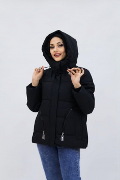 Демисезонная женская куртка весна осень - черный №Н-9602