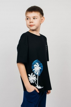 Футболка для мальчика детская - черный №Н-52366