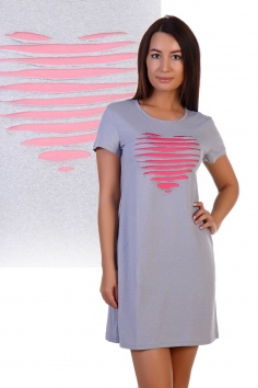 Ночная сорочка - серый №Н-18101