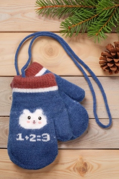 Варежки детские (двойные, начес) №Д650 (18м/307)