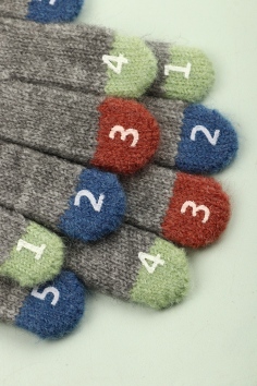 Перчатки детские (начес) №Д655 (18м/305)