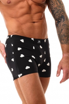 Трусы Сердцеед - черно-белый