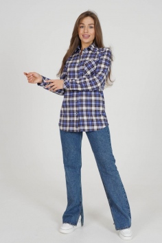 Рубашка женская РУБ-01 - синий