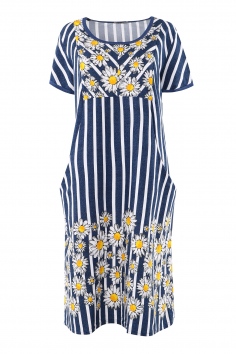 Платье "Синегорье" (большие размеры) №НТ-П-01102 (3П/504)