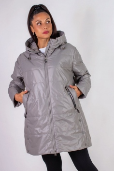 Демисезонная куртка Лайт, большие размеры, арт. - серый №Н-332
